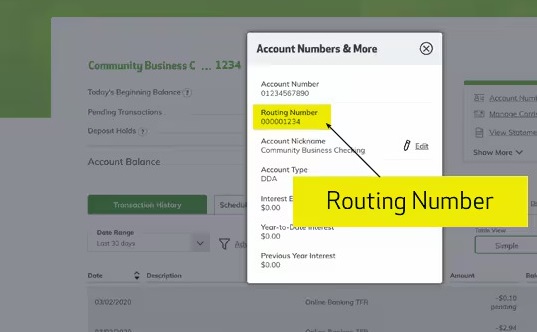 Routing Number