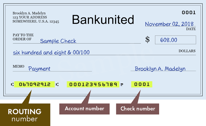 BankUnited Routing Number